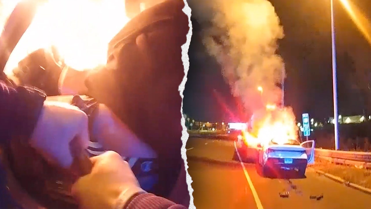 police-officer-rescue-unconscious-driver